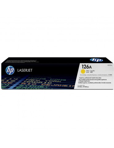 Toner HP 126A Jaune - Toner HP LaserJet d'origine (CE312A)