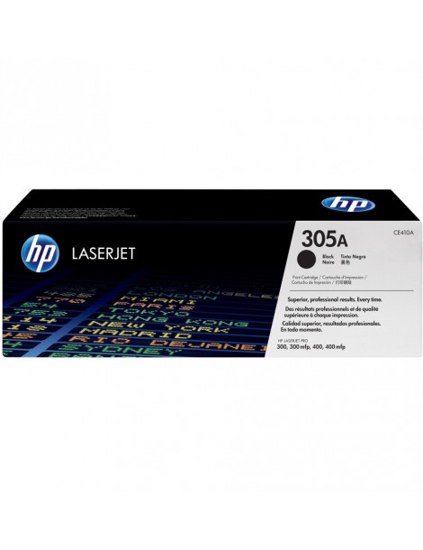 Toner HP 305A Noir  - Toner HP LaserJet d'origine (CE410A)