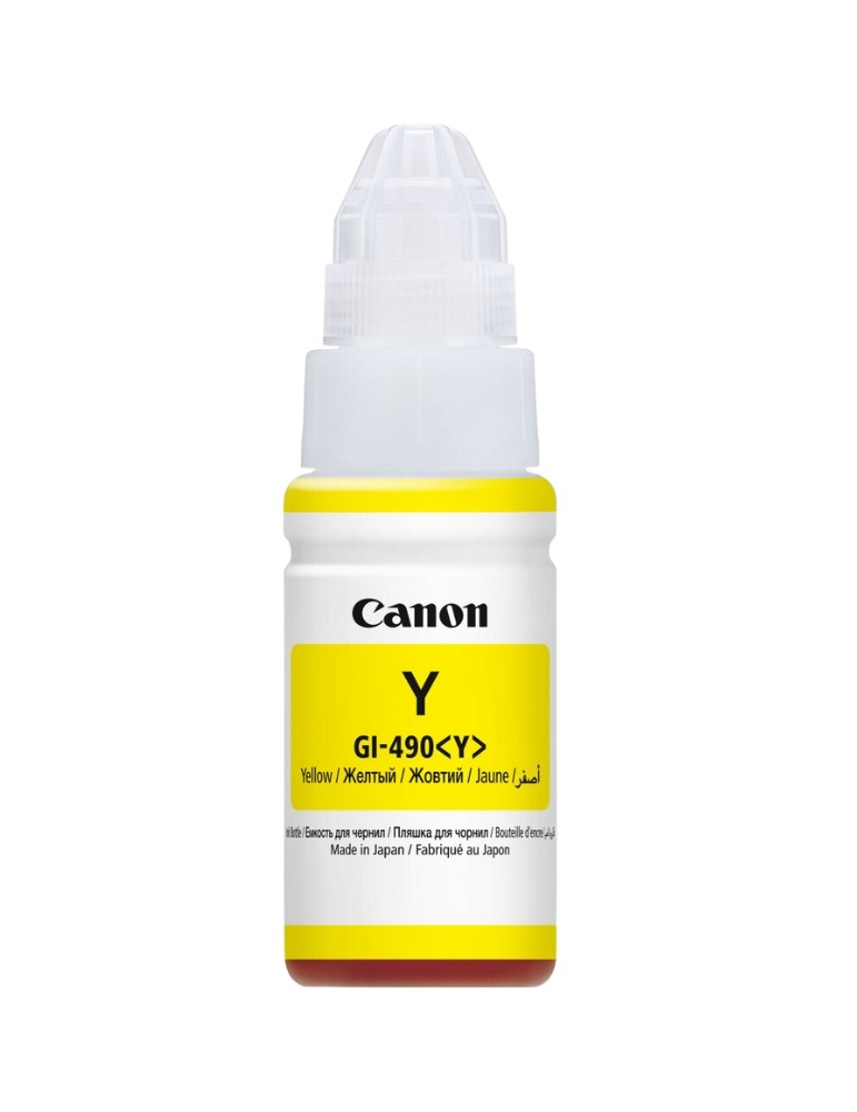 Canon  GI-490Y Jaune - Bouteille D'encre Pour Imprimante Canon (0666C001AA)