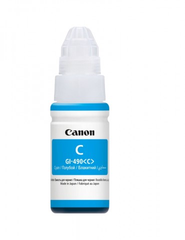 Canon GI-490C Cyan - Bouteille D'encre Pour Imprimante Canon (0664C001AA)