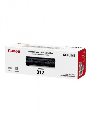 Toner Canon 312  Noir  - Toner Canon D'origine (1870B003AA)