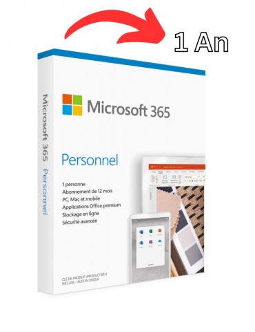 OFFICE 365 PERSONAL FRENCH 1Y