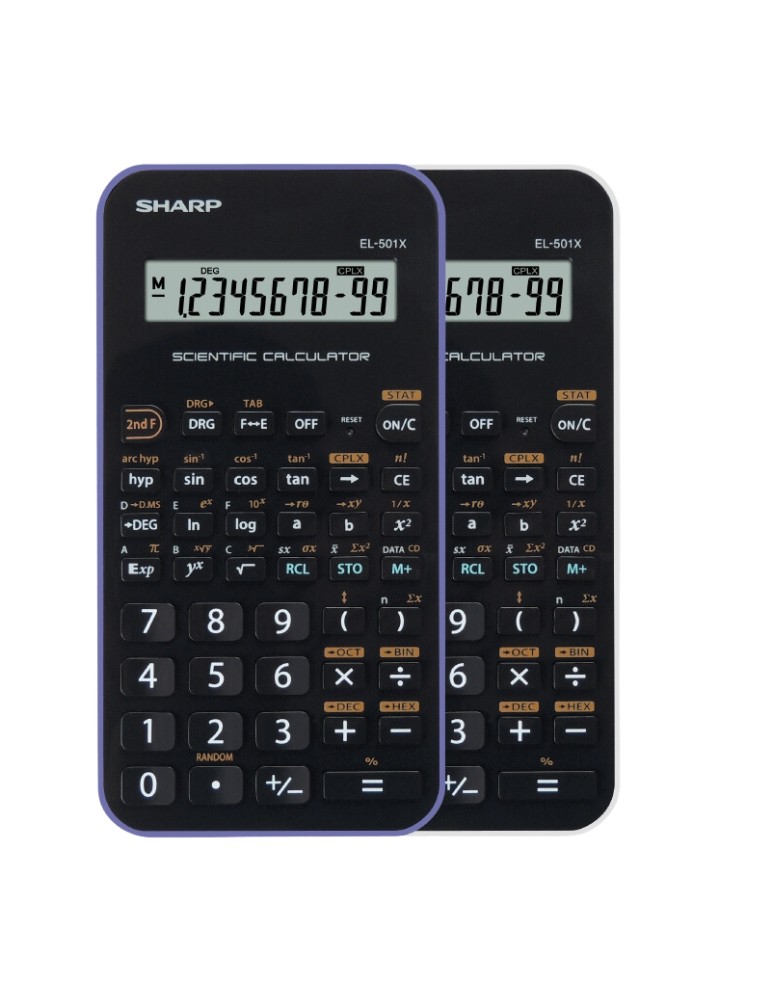 Calculatrice scientifique Sharp EL-501X-WH - Calculatrice scientifique (EL-501X-WH)