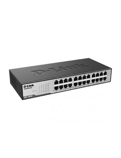 Switch 24 ports 10/100Mbps - Métallique & Rackable (DES-1024D/B)