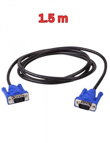 Câble VGA 1.5 m HD Haute qualité - Meilleur prix au Maroc (CVGA1-5)