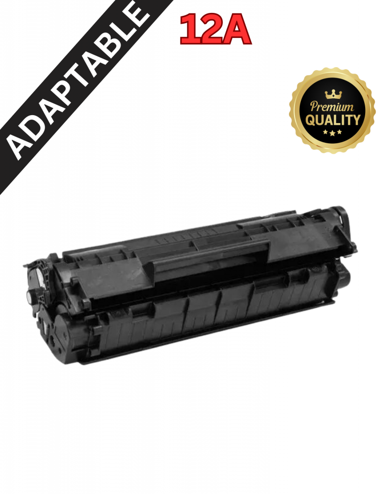 Toner Adaptable HP 12A Noir - Toner compatible HP (Q2612A)