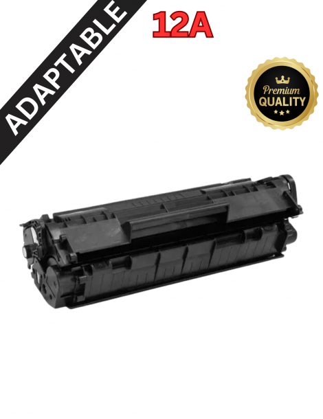 Toner Adaptable HP 12A Noir - Toner compatible HP (Q2612A)